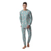 Christmas Cat Print Men's Pajamas-grizzshop