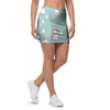 Christmas Cat Print Mini Skirt-grizzshop