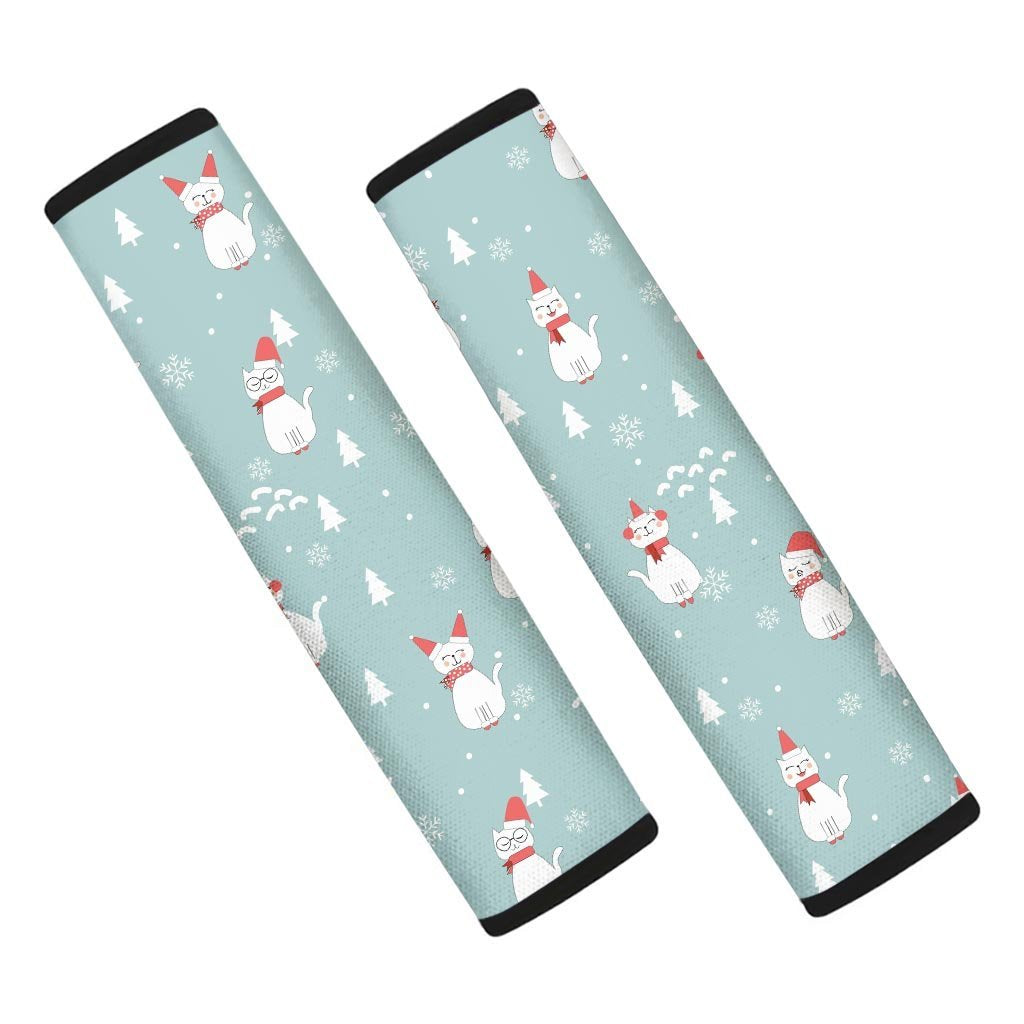 Christmas Cat Print Seat Belt Cover-grizzshop