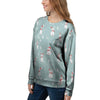 Christmas Cat Print Women's Sweatshirt-grizzshop