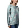 Christmas Cat Print Women's Sweatshirt-grizzshop