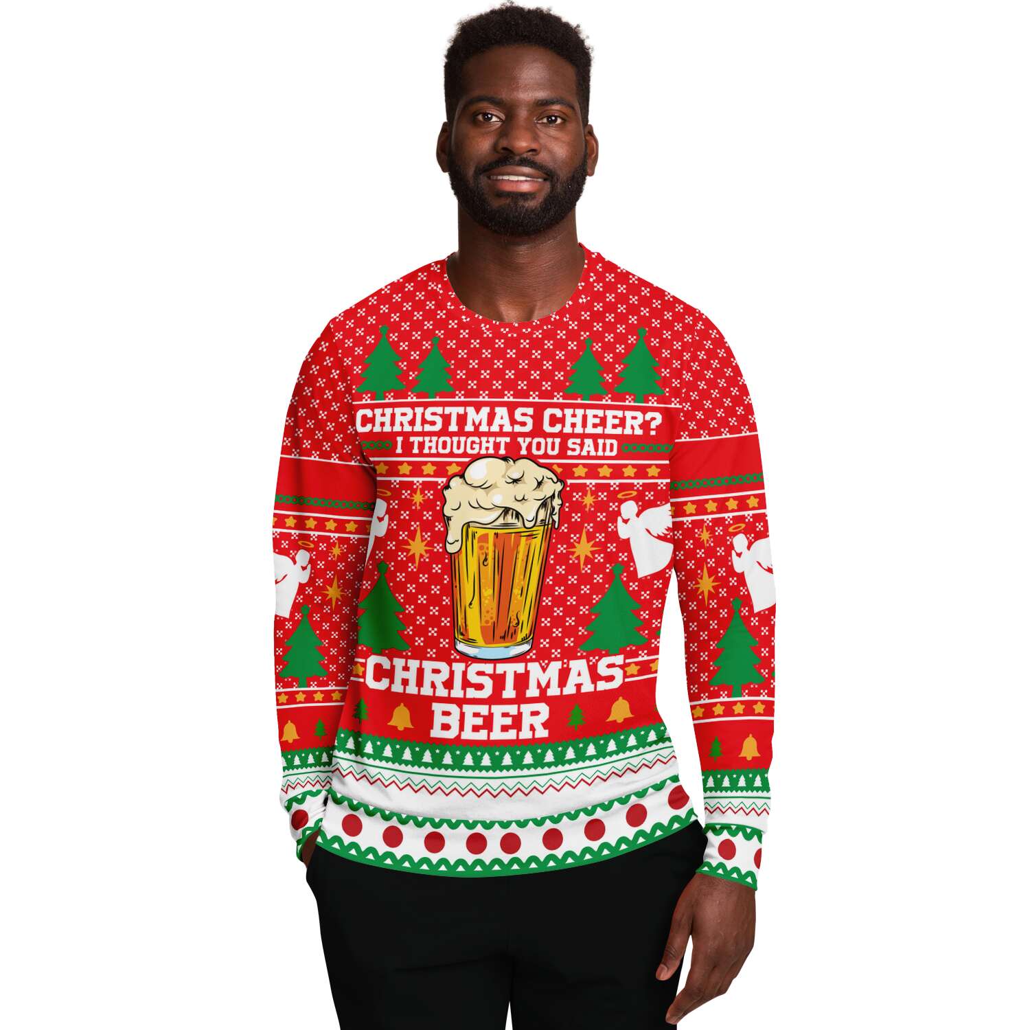 Christmas Cheer I Thought You Said Christmas Beer Ugly Christmas Sweater-grizzshop