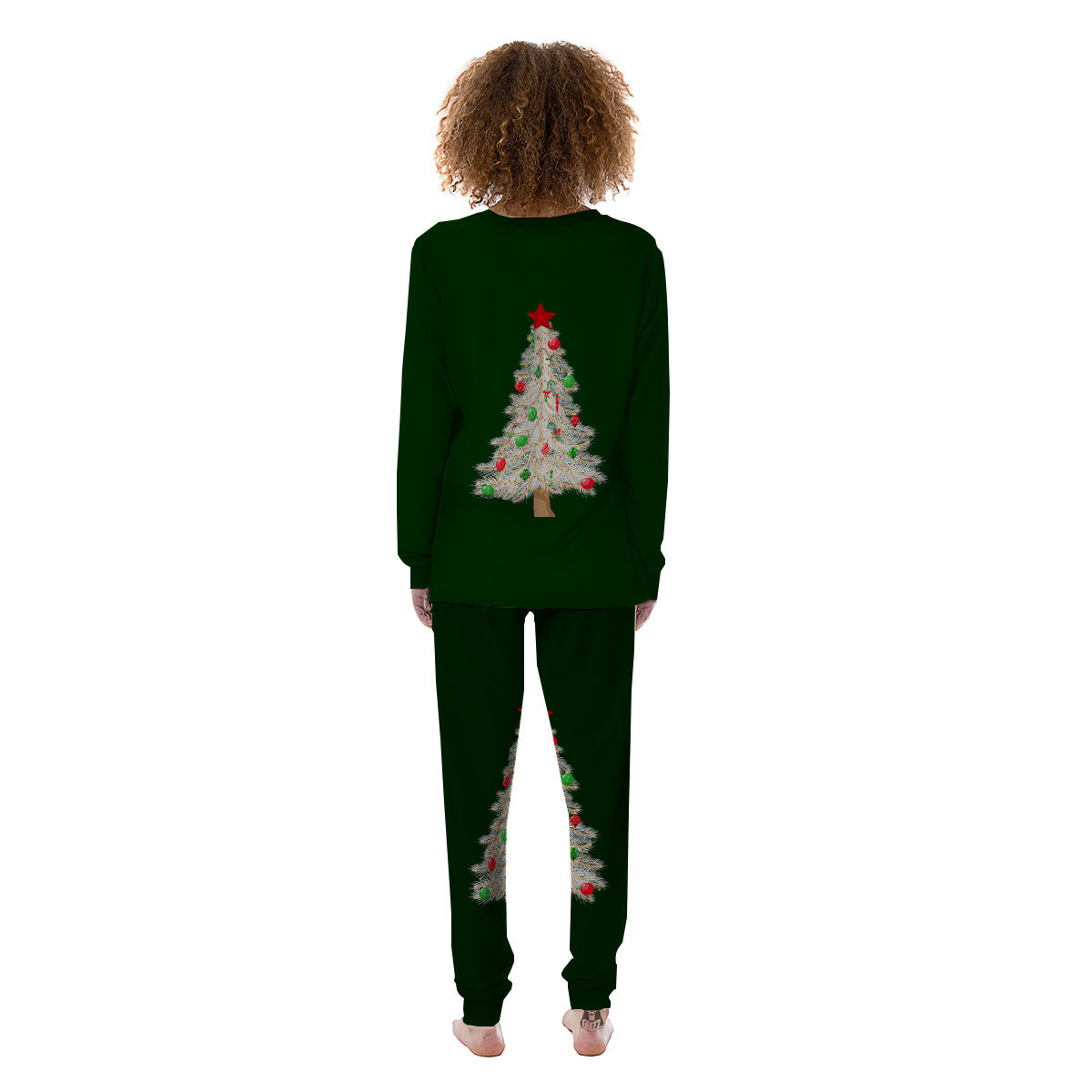 Christmas Decorated Tree Print Women's Pajamas-grizzshop