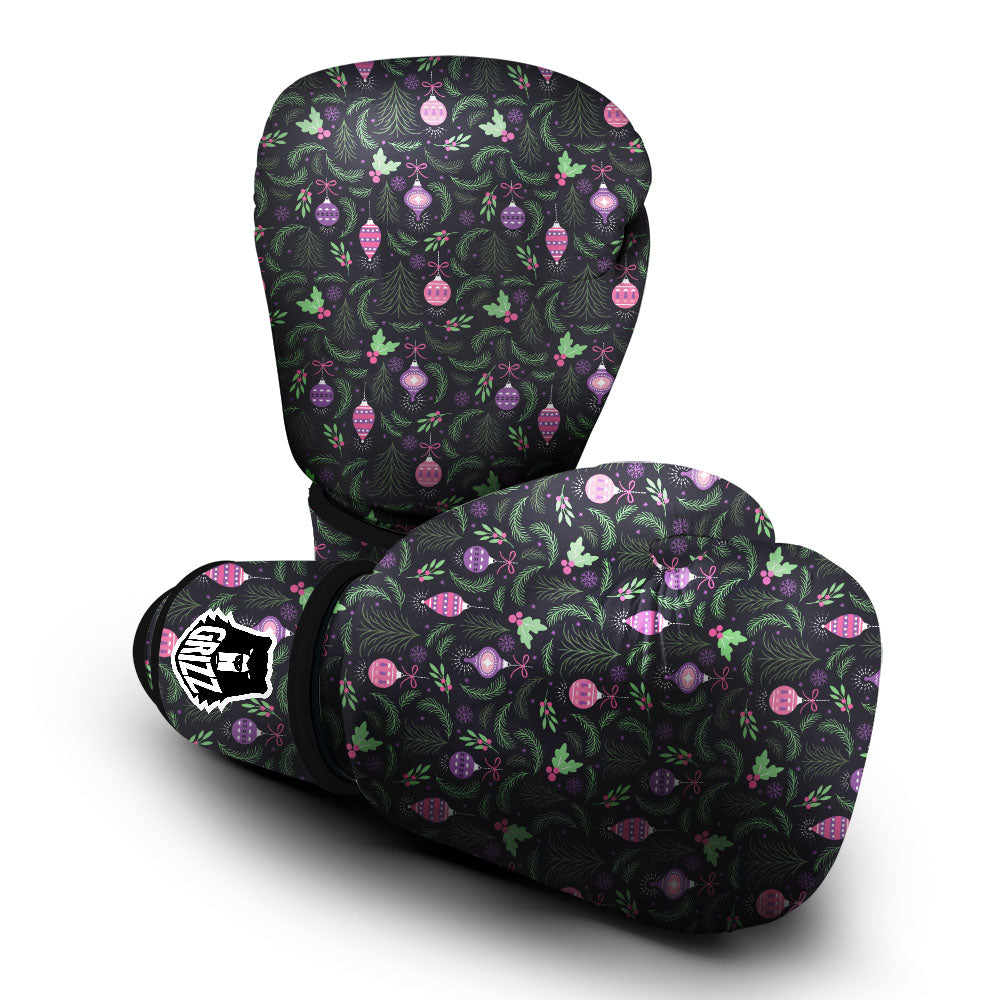 Christmas Decoration Print Pattern Boxing Gloves-grizzshop