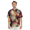 Christmas Defocused Lights Print Men's Short Sleeve Shirts-grizzshop