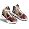 Christmas Defocused Lights Print White Basketball Shoes-grizzshop