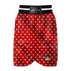 Christmas Dots White And Red Print Boxing Shorts-grizzshop