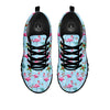 Christmas Flamingo Pink Print Pattern Black Sneaker-grizzshop