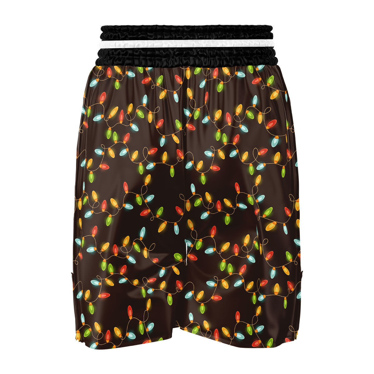 Christmas Lights Print Pattern Boxing Shorts-grizzshop