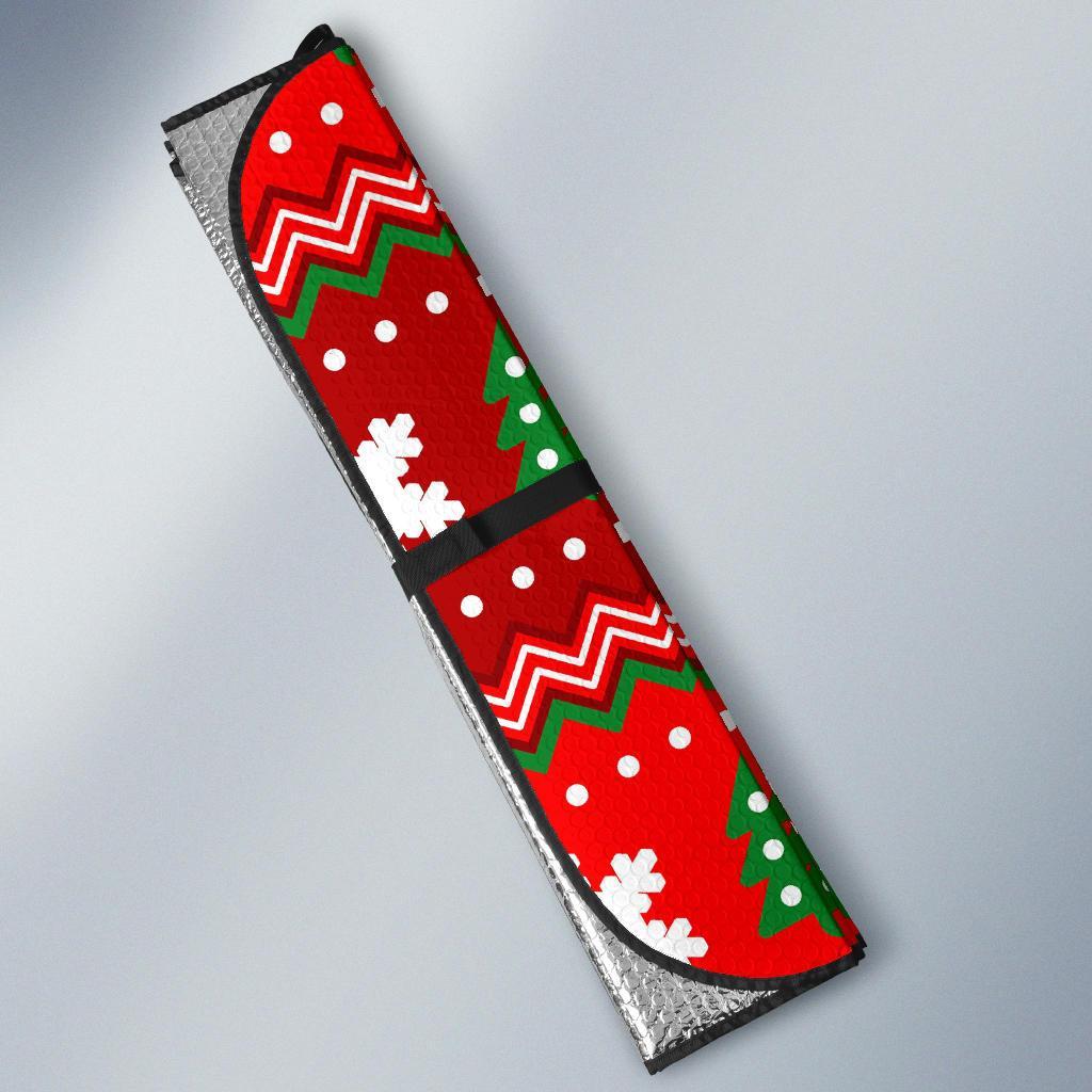 Christmas Pattern Print Car Sun Shade-grizzshop
