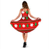 Christmas Pattern Print Dress-grizzshop