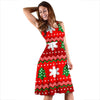 Christmas Pattern Print Dress-grizzshop