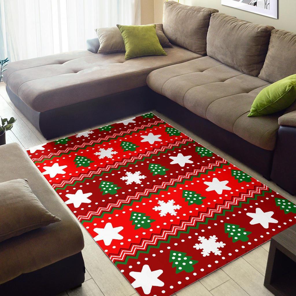 Christmas Pattern Print Floor Mat-grizzshop