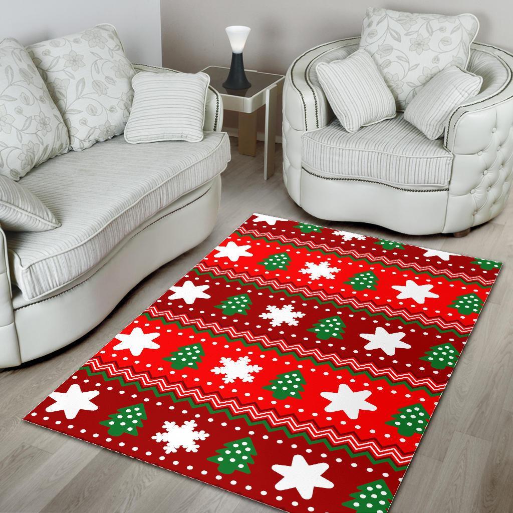 Christmas Pattern Print Floor Mat-grizzshop