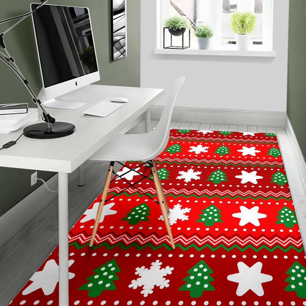 Christmas Pattern Print Floor Mat-grizzshop