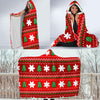 Christmas Pattern Print Hooded Blanket-grizzshop