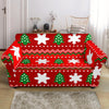 Christmas Pattern Print Loveseat Cover-grizzshop