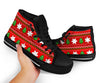 Christmas Pattern Print Men Women's High Top Shoes-grizzshop