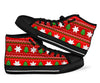 Christmas Pattern Print Men Women's High Top Shoes-grizzshop