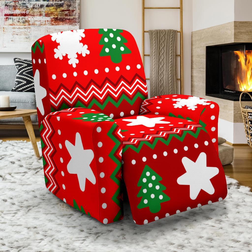 Christmas Pattern Print Recliner Cover-grizzshop