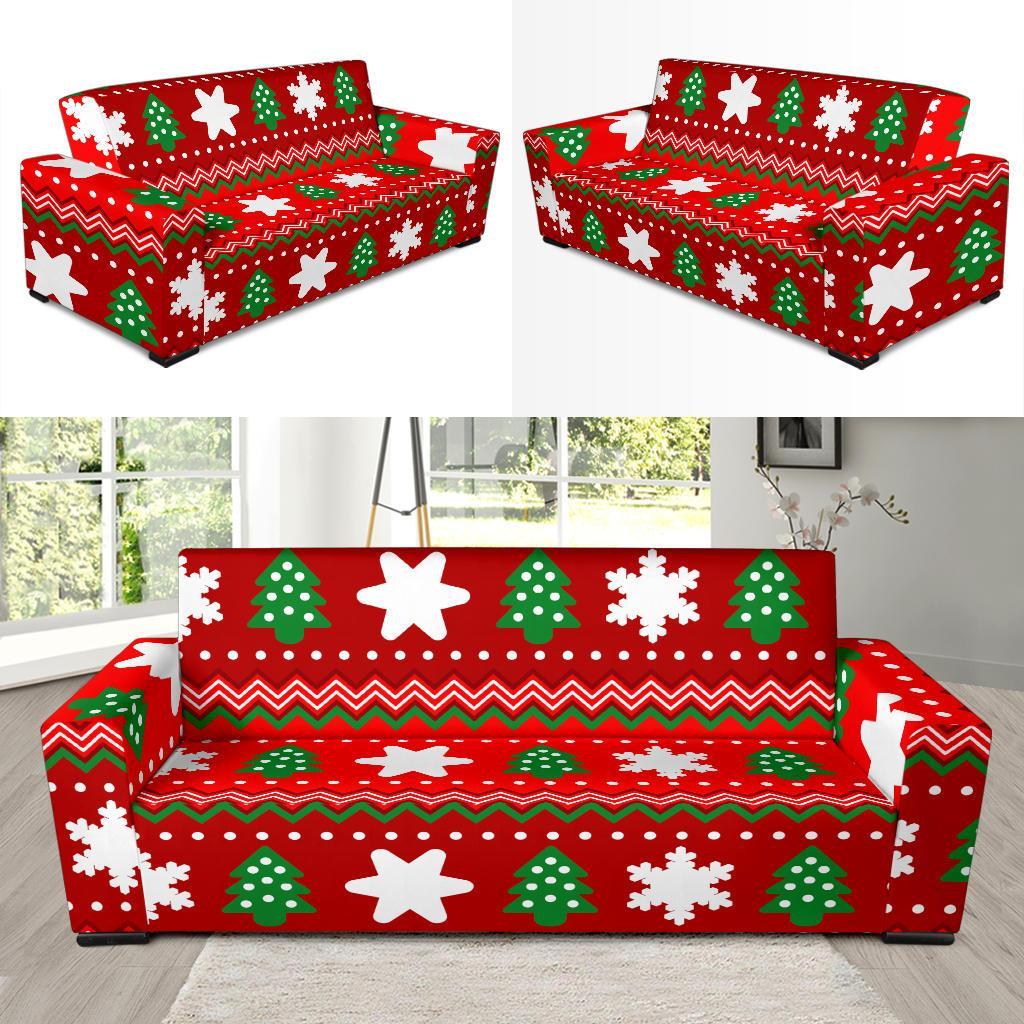 Christmas Pattern Print Sofa Covers-grizzshop