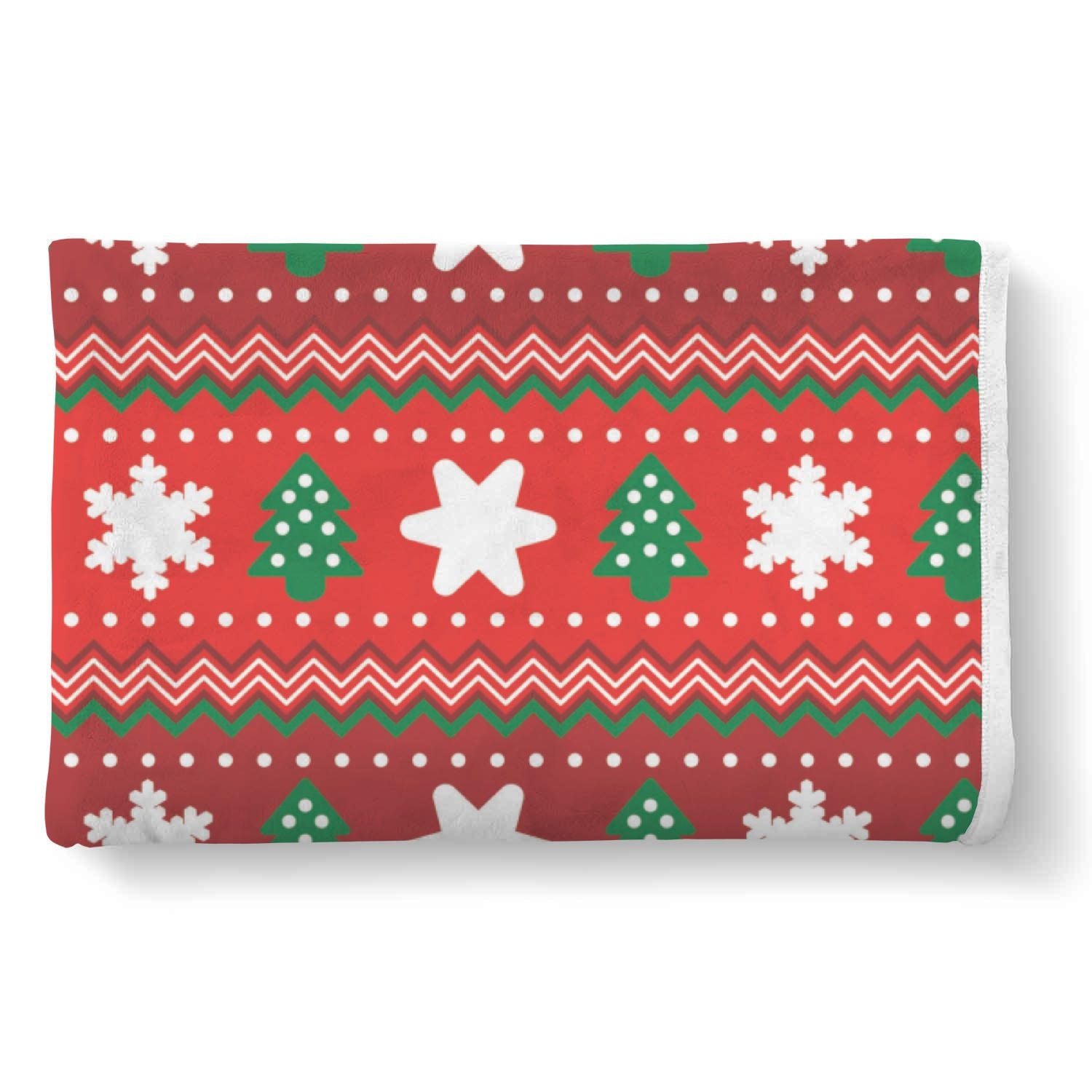 Christmas Pattern Print Throw Blanket-grizzshop