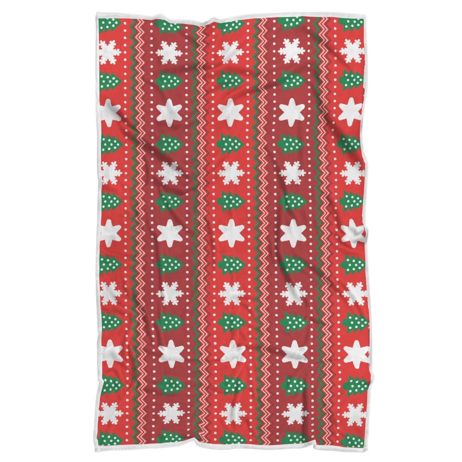 Christmas Pattern Print Throw Blanket-grizzshop