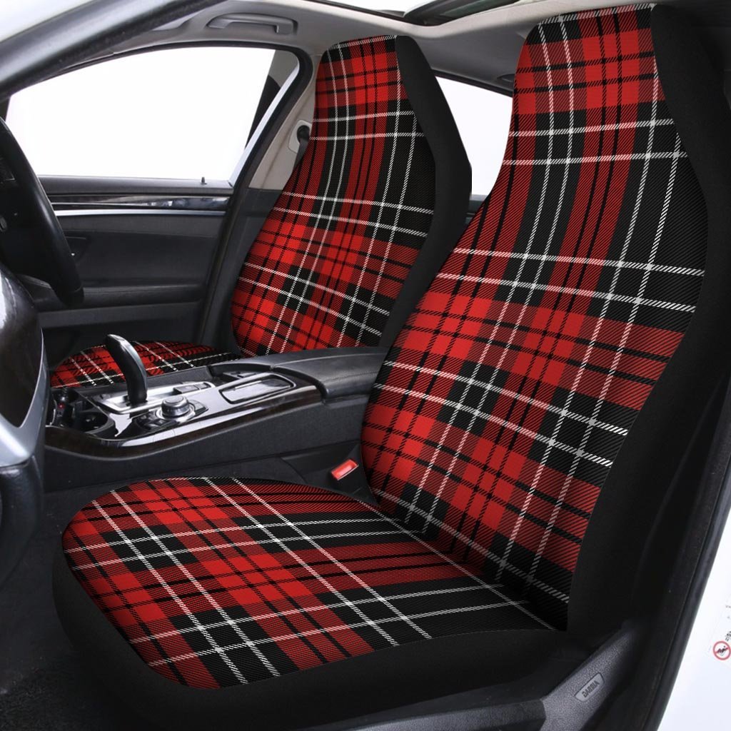 Christmas Red Plaid Scottish Car Seat Covers-grizzshop