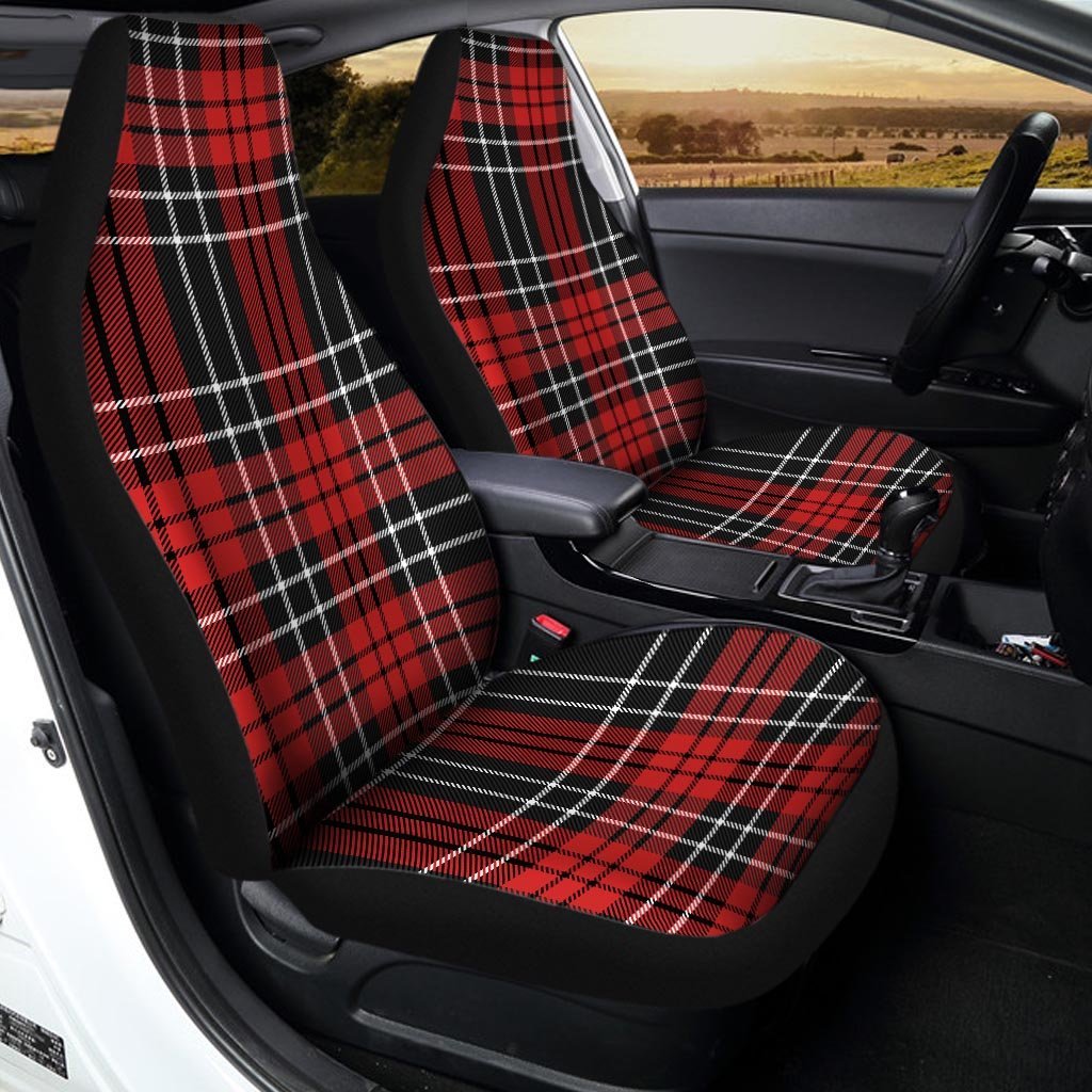 Christmas Red Plaid Scottish Car Seat Covers-grizzshop