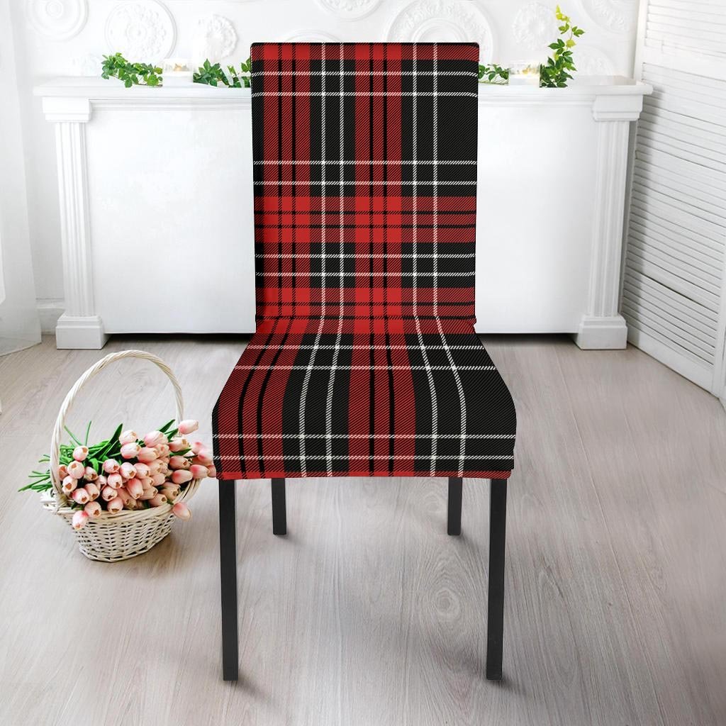 Christmas Red Plaid Scottish Chair Cover-grizzshop