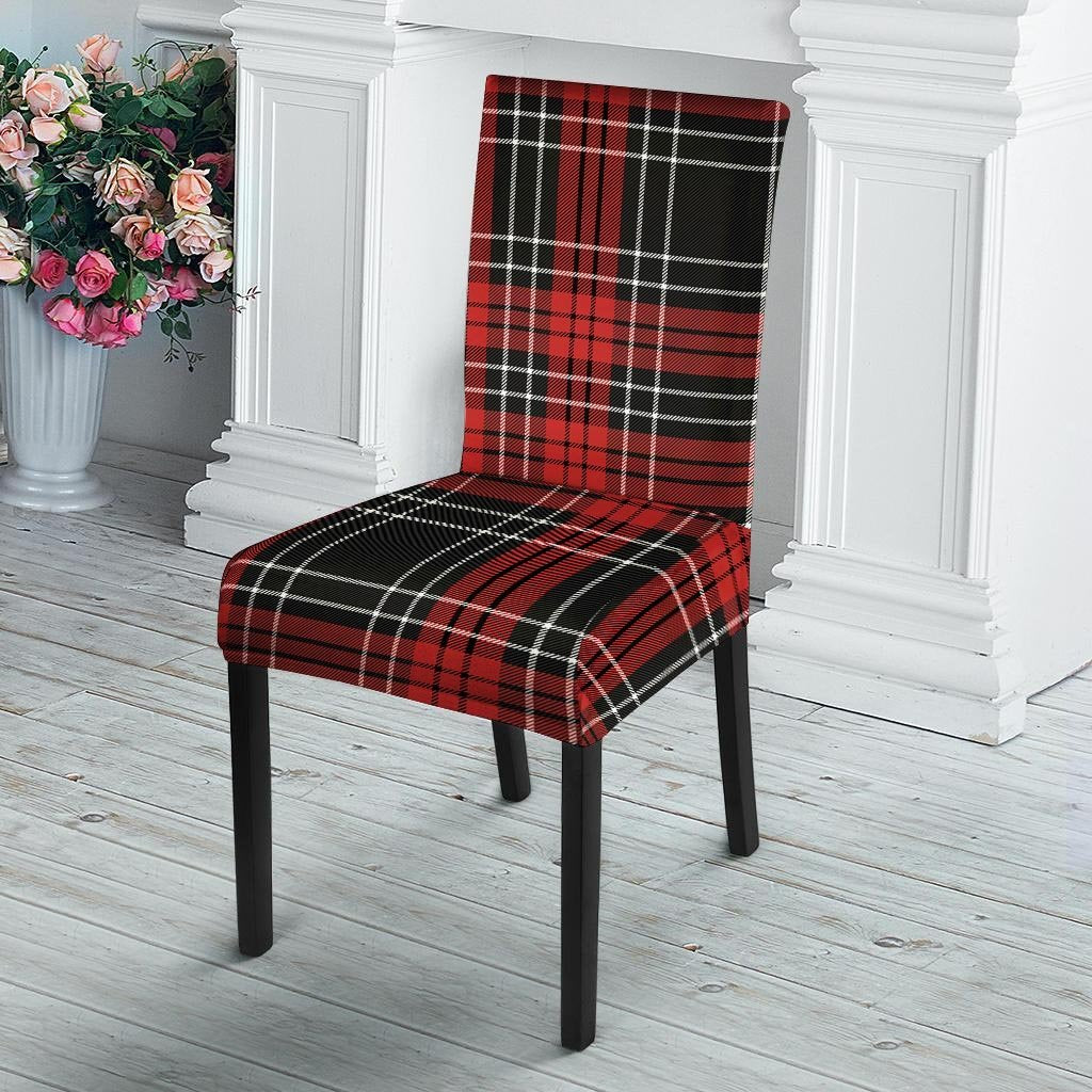 Christmas Red Plaid Scottish Chair Cover-grizzshop