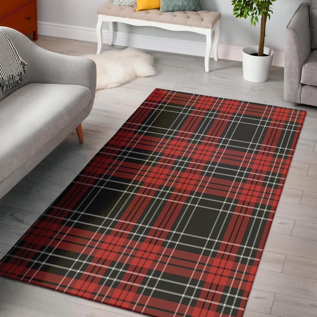 Christmas Red Plaid Scottish Floor Mat-grizzshop