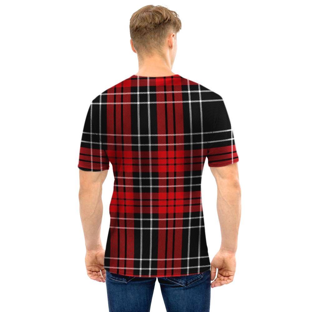 Christmas Red Plaid Scottish Men T Shirt-grizzshop