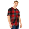 Christmas Red Plaid Scottish Men T Shirt-grizzshop