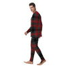 Christmas Red Plaid Scottish Men's Pajamas-grizzshop