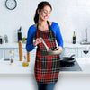 Christmas Red Plaid Scottish Women's Apron-grizzshop