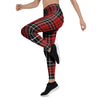 Christmas Red Plaid Scottish Women's Leggings-grizzshop