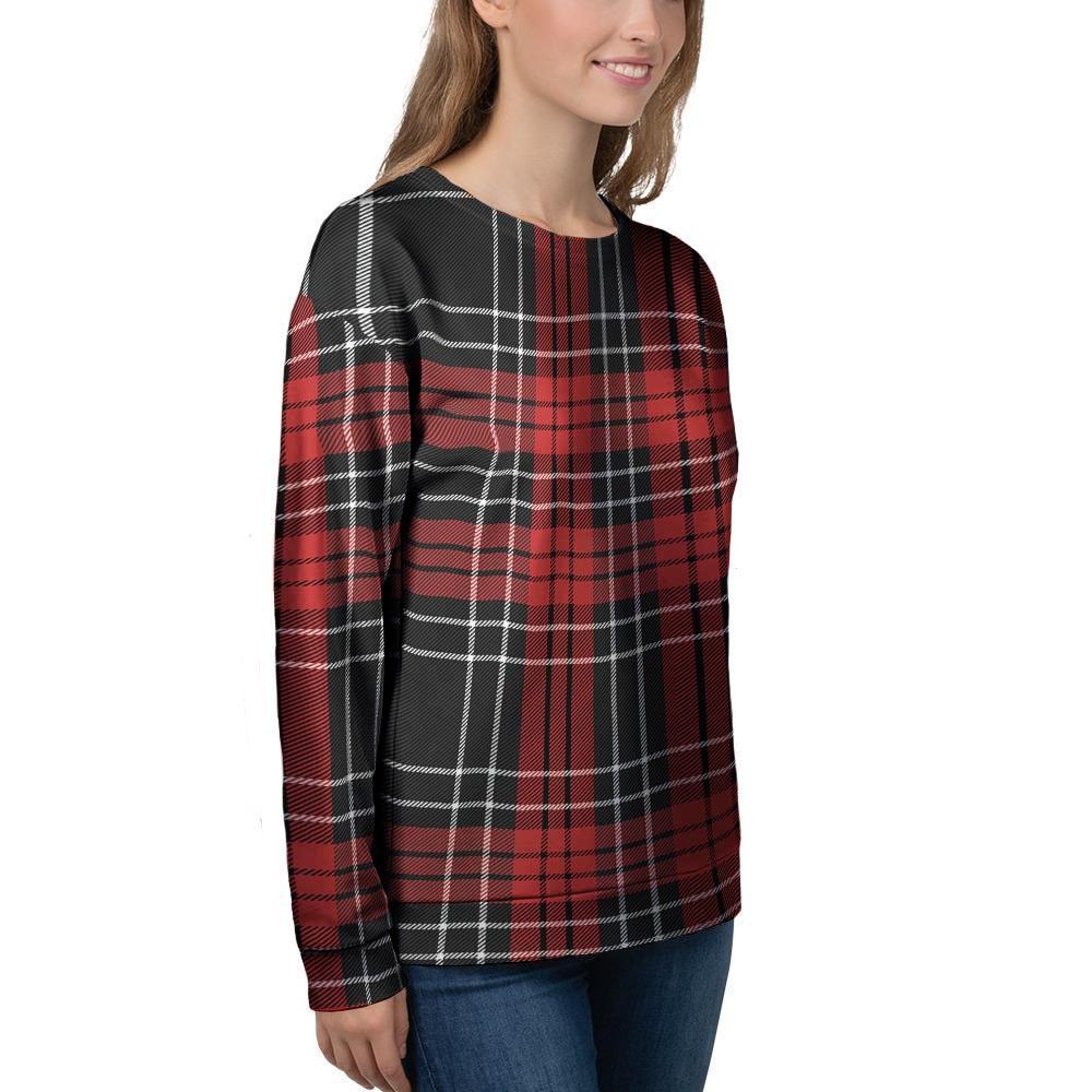 Christmas Red Plaid Scottish Women's Sweatshirt-grizzshop