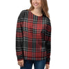 Christmas Red Plaid Scottish Women's Sweatshirt-grizzshop