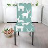 Christmas Reindeer Pattern Print Chair Cover-grizzshop