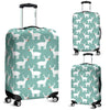 Christmas Reindeer Pattern Print Luggage Cover Protector-grizzshop