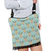 Christmas Reindeer Print Pattern Crossbody Bags-grizzshop