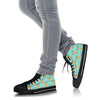 Christmas Reindeer Print Pattern Men Women's High Top Shoes-grizzshop