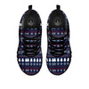 Christmas Scandinavian Print Pattern Black Sneaker-grizzshop