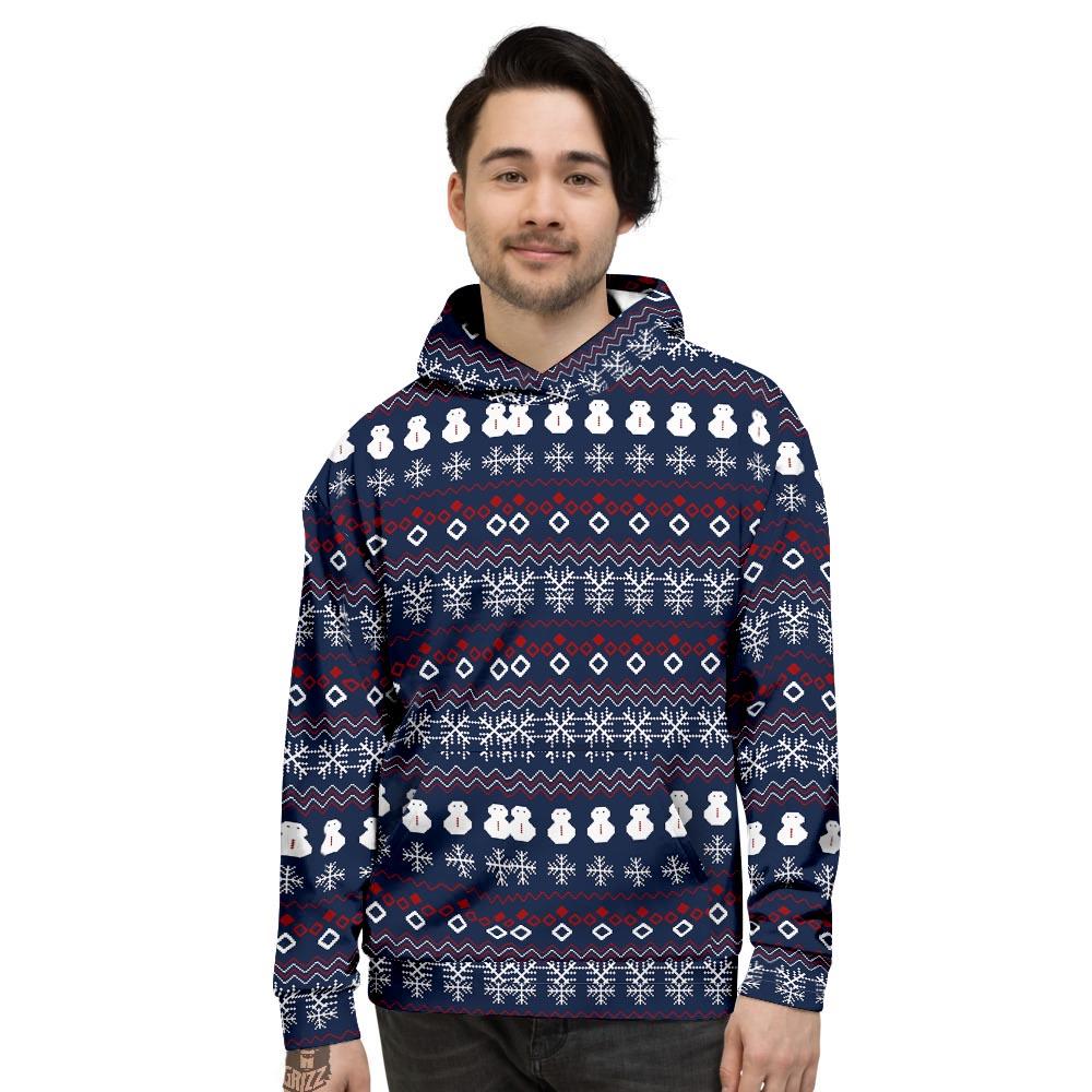 Christmas Scandinavian Print Pattern Men's Hoodie-grizzshop