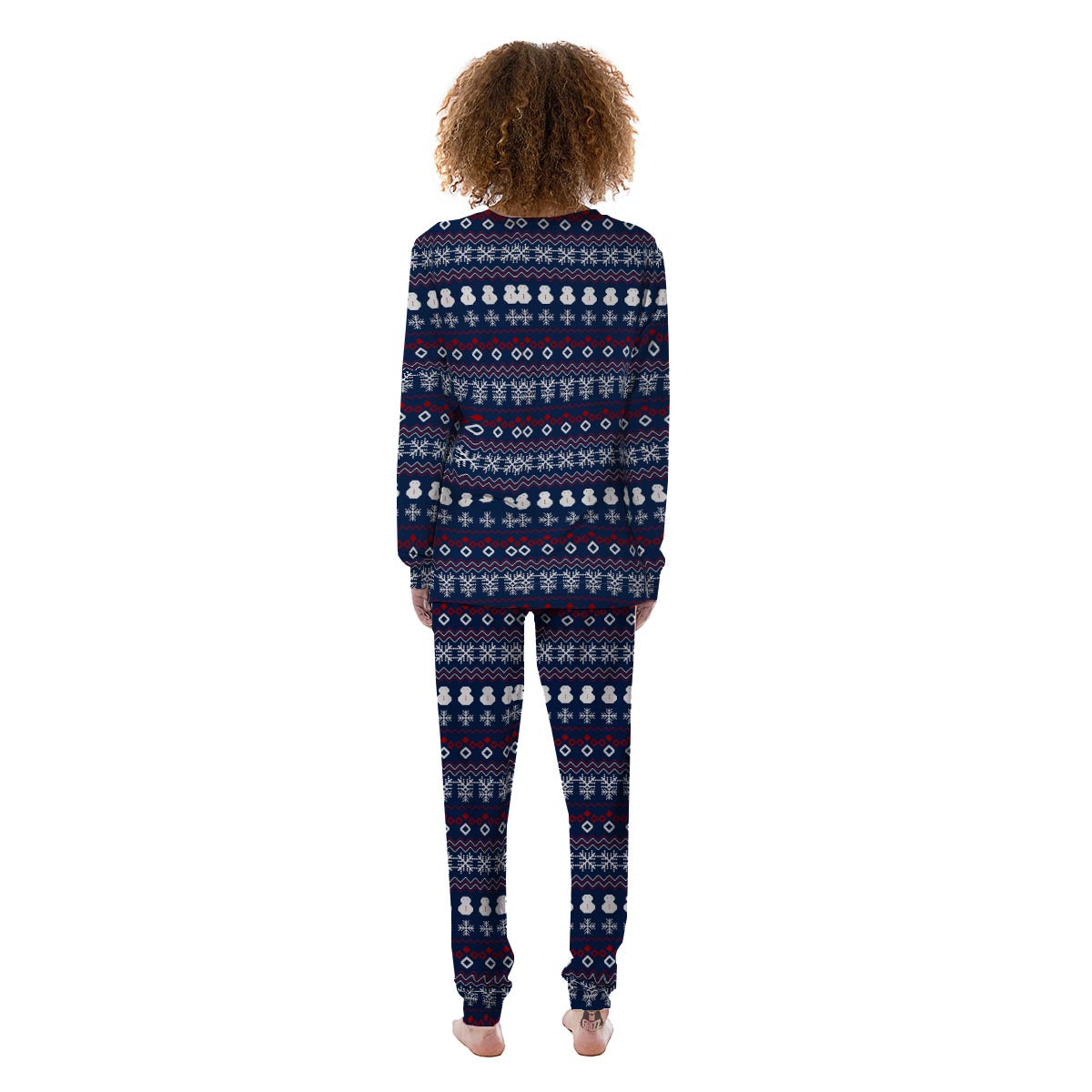 Christmas Scandinavian Print Pattern Women's Pajamas-grizzshop