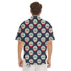 Christmas Snow Globe Print Pattern Men's Short Sleeve Shirts-grizzshop