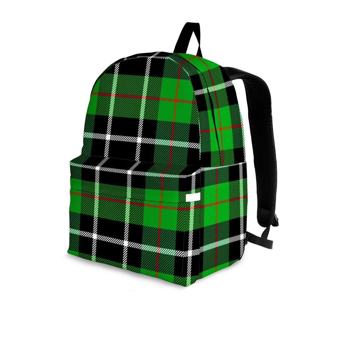 Christmas Tartan Green Plaid Scottish Backpack-grizzshop