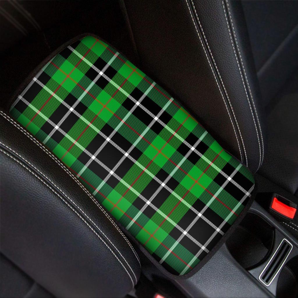 Christmas Tartan Green Plaid Scottish Car Console Cover-grizzshop