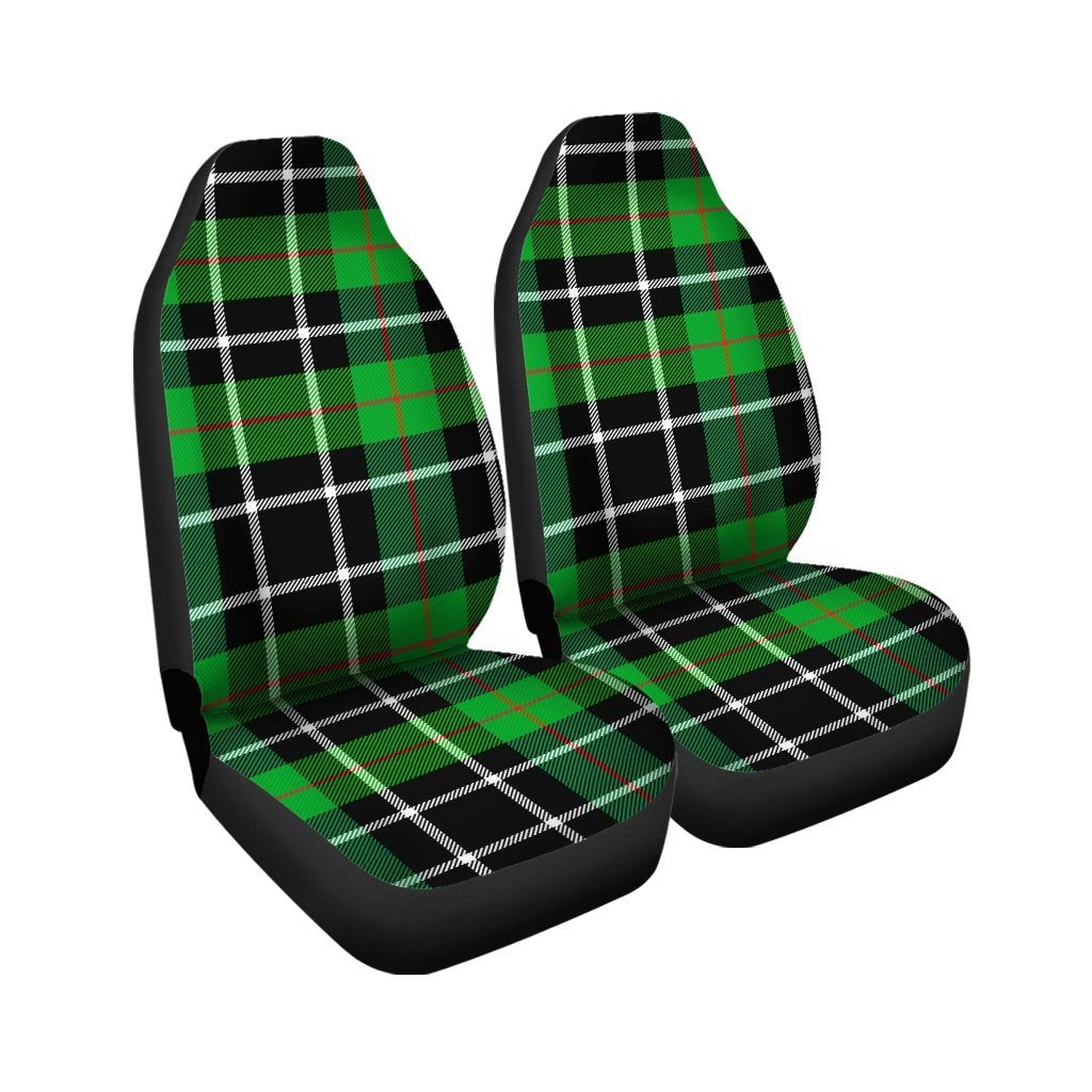 Christmas Tartan Green Plaid Scottish Car Seat Covers-grizzshop